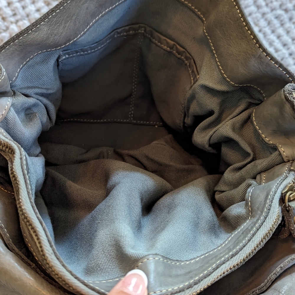 New Costanza Rota Floral Cutout Satchel Crossbody Tote Italian Leather - Picture 3 of 12